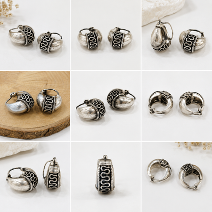 Nandi Style 925 Silver Earrings