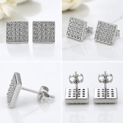 Emerald Stud Tops for Boys &amp; Girls (925 Silver)